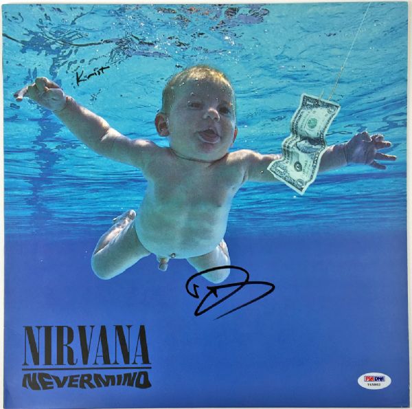 Nirvana: David Grohl & Krist Novoselic Signed "Nevermind" Record Album (PSA/DNA)