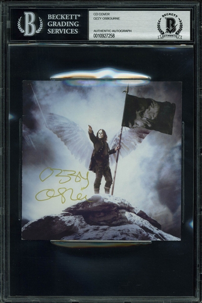 Ozzy Osbourne Signed "Scream" CD Cover (Beckett/BAS Encapsulated)