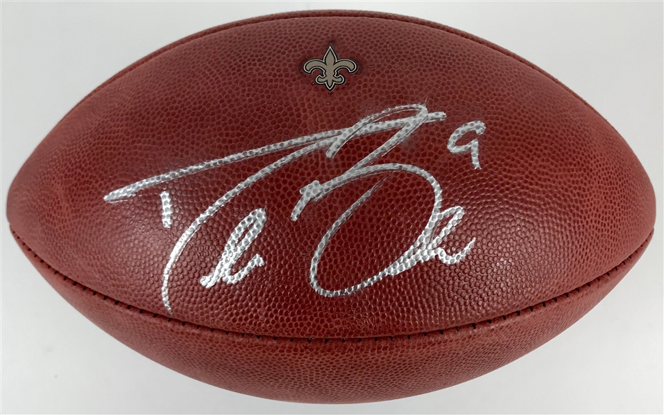 Drew Brees Signed New Orleans Saints Official NFL Leather Team Issue Football (Beckett/BAS)