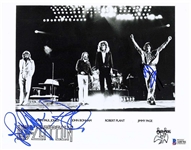 Led Zeppelin Rare Group Signed 8" x 10" Promotional Photograph w/ Plant, Page & Jones (BAS/Beckett)