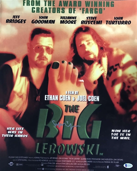 Jeff Bridges Signed 16" x 20" "The Big Lebowski" Poster Print (Beckett/BAS)