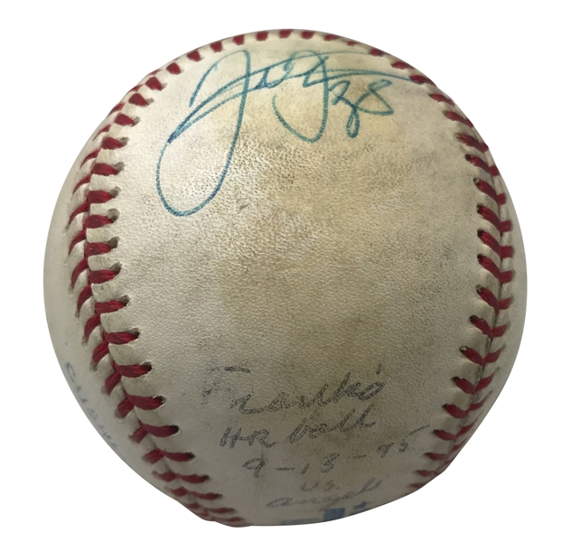 Frank Thomas Vintage Signed OAL Baseball Attributed To 9-13-95 Home Run By Thomas! (Beckett/BAS)