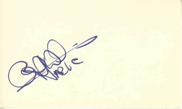 AC/DC: Cliff Williams Vintage Signed 3" x 5" Index Card (Beckett/BAS)