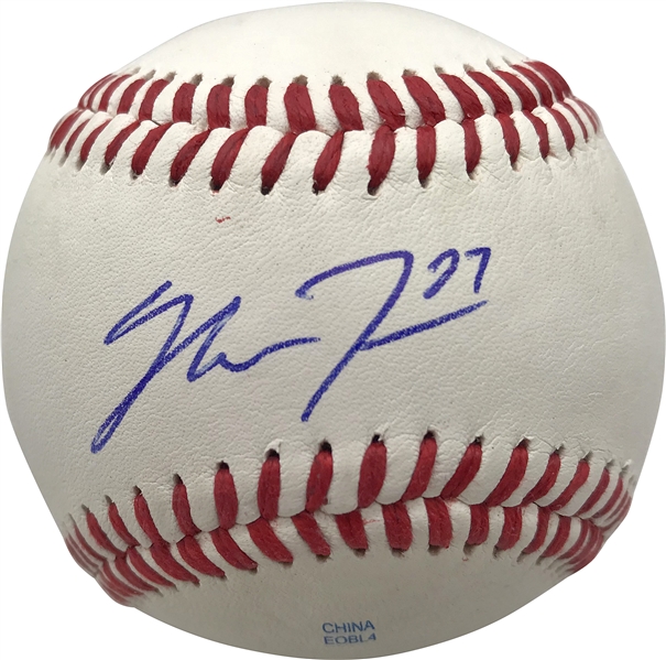 Mike Trout Rare Pre-Rookie Signed Official League Baseball (JSA)