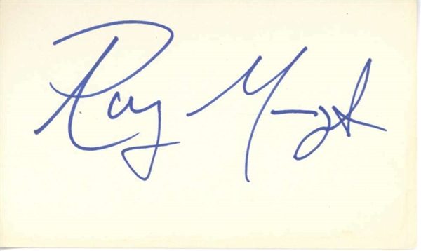 The Doors Ray Manzarek Signed 3" x 5" Album Page (Beckett/BAS)