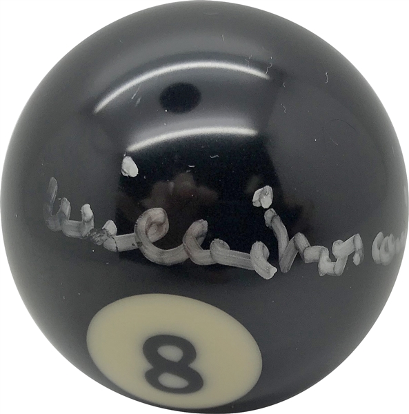 Willie Mosconi Signed 8 Ball Pool Ball (JSA)