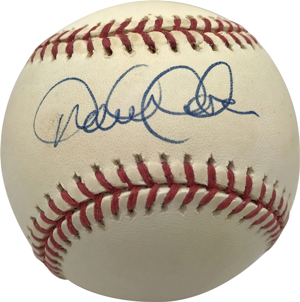 Derek Jeter Rookie-Era Signed OAL Budig Baseball (JSA)