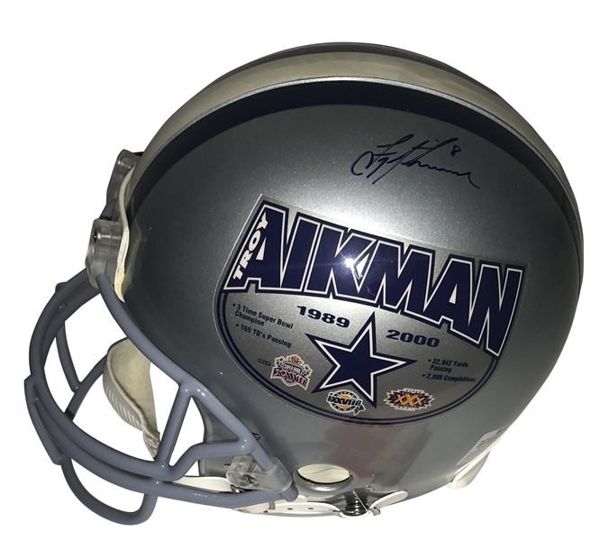 Troy Aikman Signed Dallas Cowboys Full Size PROLINE Helmet (JSA)