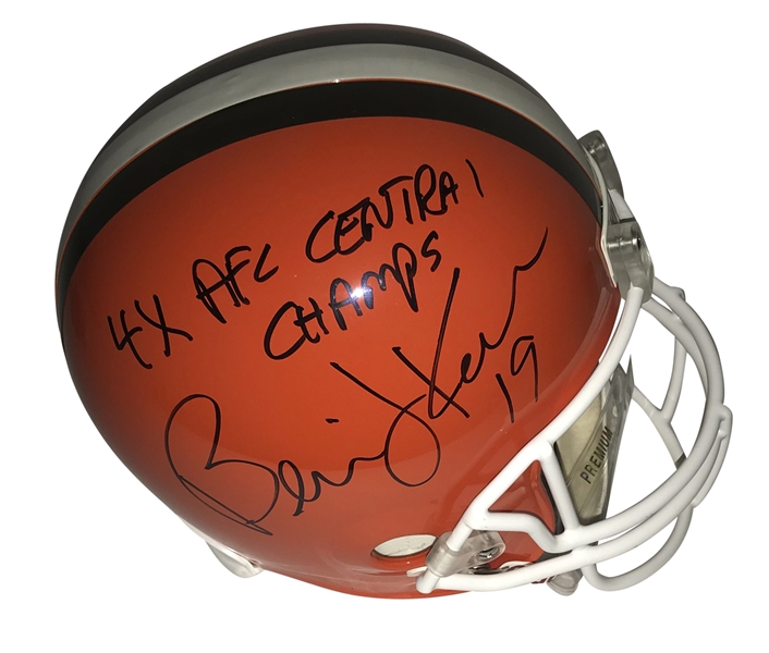 Bernie Kosar Signed Browns Full Size Replica Helmet (JSA)