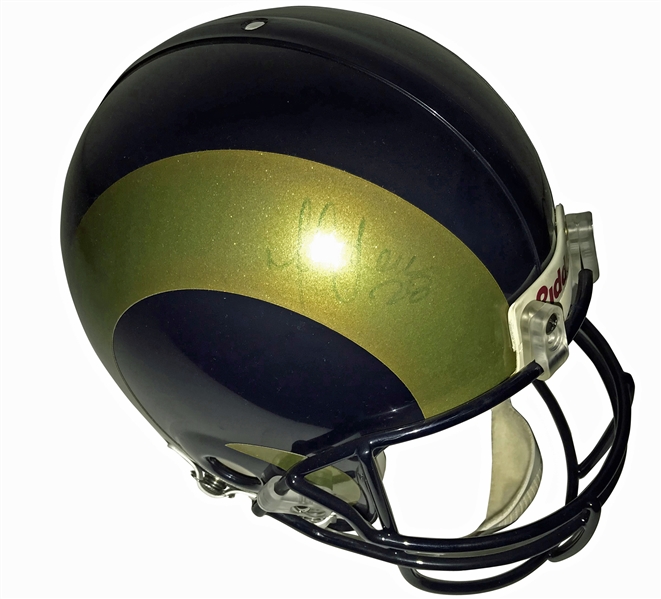 Marshall Faulk Signed St. Louis Rams Full Size PROLINE Helmet (JSA)