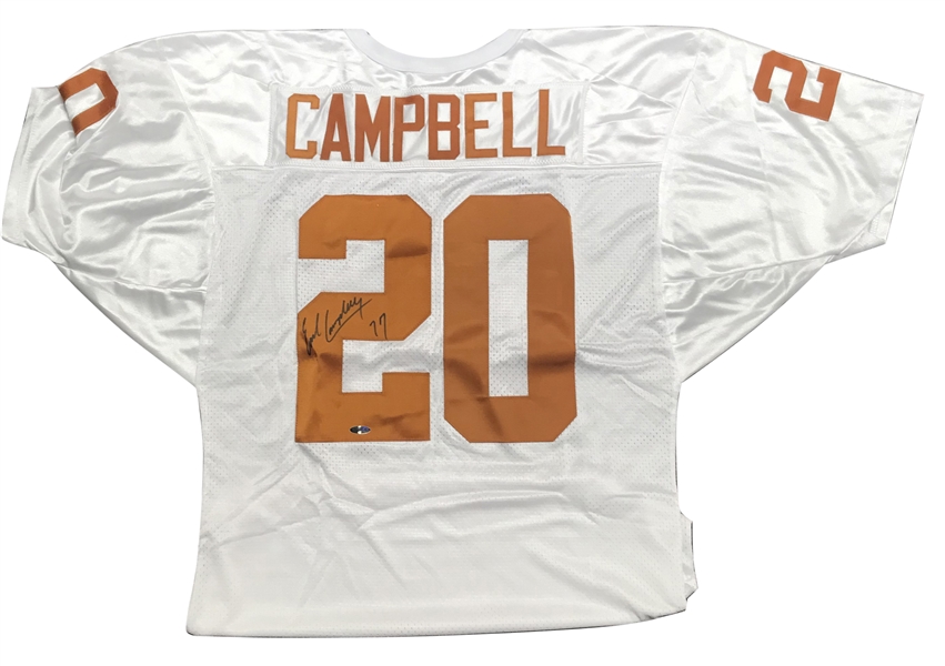 Earl Campbell Signed Texas Longhorn Custom Jersey (Tristar)