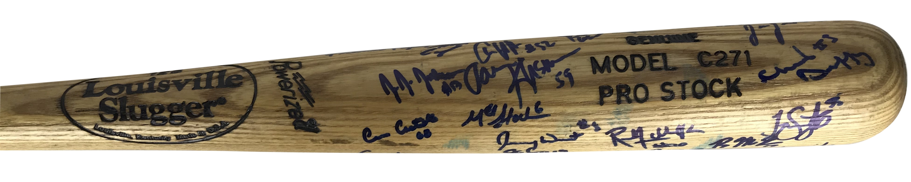 2001 Arizona State Sun Devils Team Signed Baseball Bat w/ 20+ Signatures! (Beckett/BAS Guaranteed)