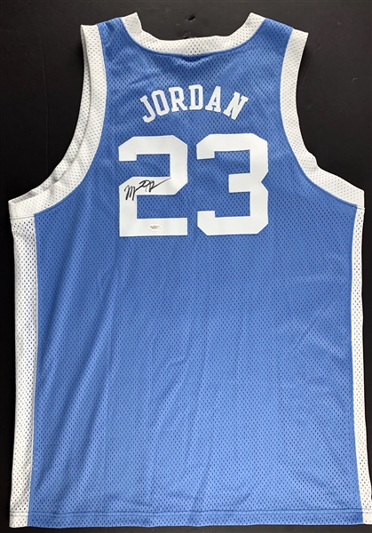 Michael Jordan Signed North Carolina Tarheels College Model Jersey (JSA)