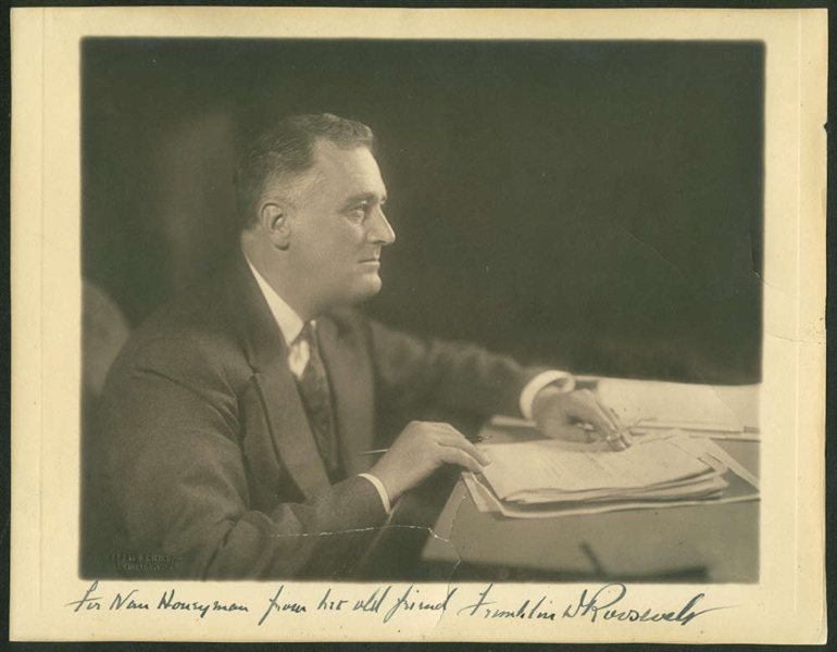 President Franklin D. Roosevelt Impressive Signed 8" x 10" Harris & Ewing Photograph (Beckett/BAS)