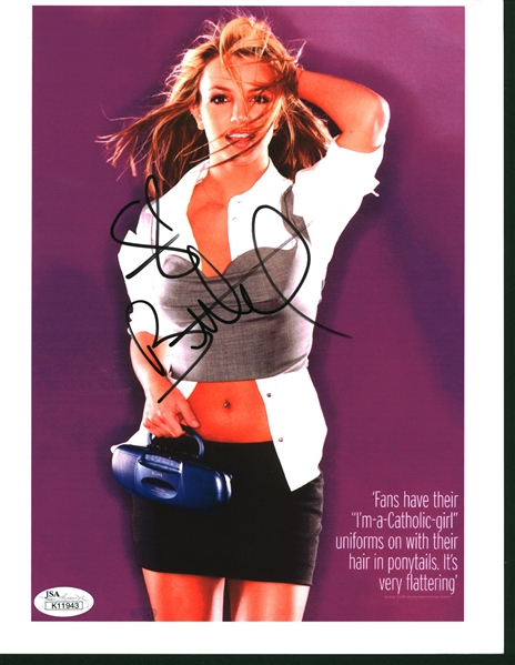 Britney Spears Signed 8" x 10" Color Image (JSA)