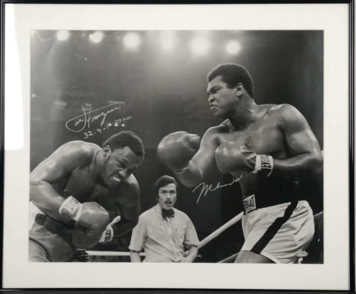 Muhammad Ali & Joe Frazier Near-Mint Signed 16" x 20" Photograph (Steiner Sports)