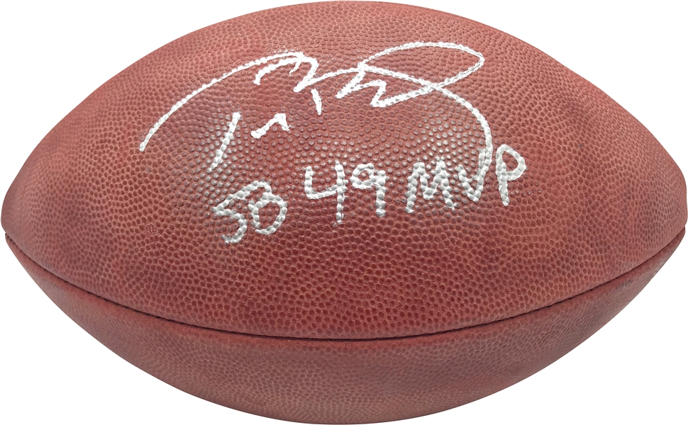 Tom Brady Signed & "SB 49 MVP" Inscribed Official Super Bowl Football (Tristar)