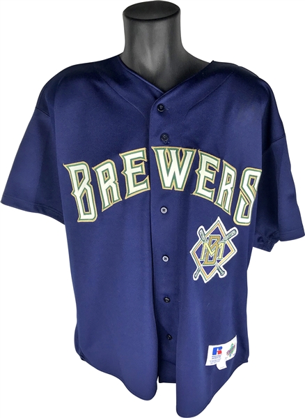 Greg Vaughn Game Used 1994 Milwaukee Brewers Jersey (MEARS)