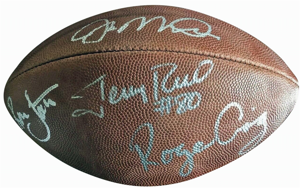 49ers Legends Multi-Signed NFL Football w/ Craig, Montana, Rice, Young & Lott! (PSA/DNA)