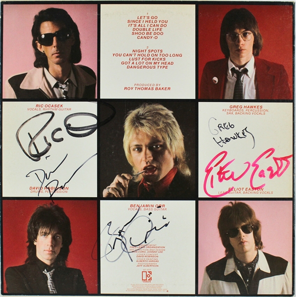 The Cars Group Signed "Candy-O" Record Album w/ All 5 Original Members (Beckett/BAS)