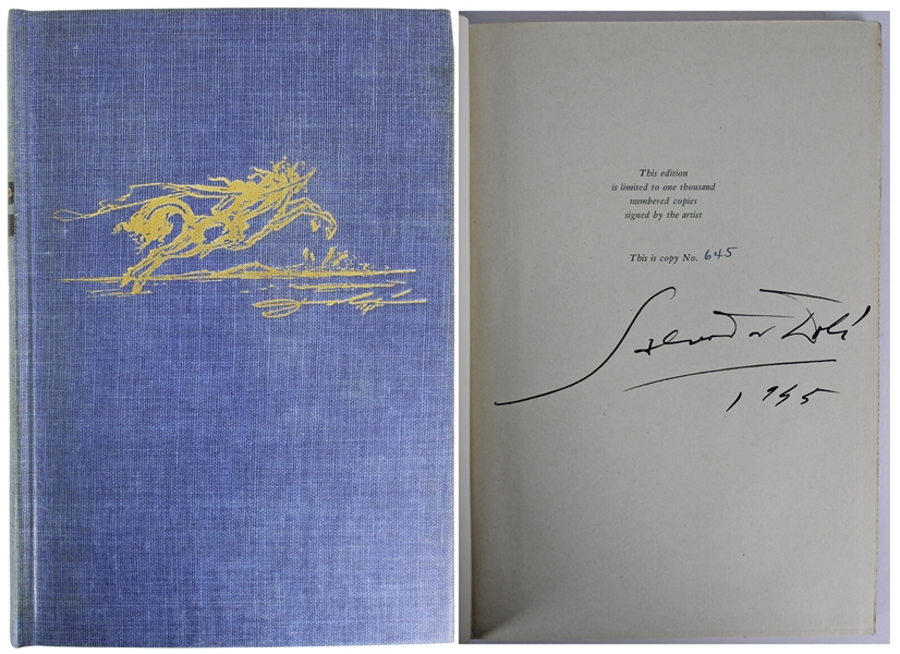 Salvador Dali Signed Limited Edition Hardcover Book (Beckett/BAS Graded MINT 9)