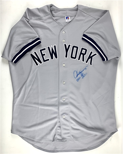 Alex Rodriguez Signed New York Yankees Jersey w/"500 HR Club" Inscription (Player Holo & Beckett/BAS Guaranteed)