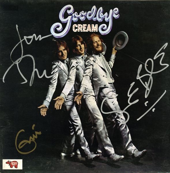 Cream Group Signed "Goodbye" Record Album w/ Clapton, Bruce & Baker! (REAL/Epperson)
