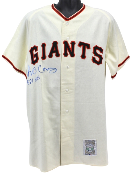 Willie McCovey Signed Cooperstown Collection Giants Jersey w/ "521 HRs" Inscription (Beckett/BAS)