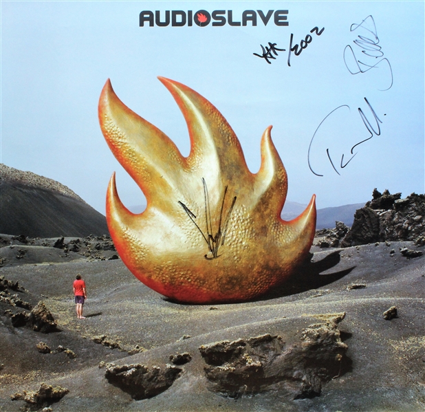 Audioslave Signed 24" x 24" Poster w/ All Four Members (Beckett/BAS)