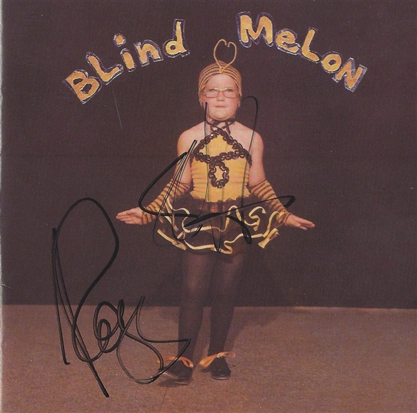 Blind Melon: Shannon Hoon & Rogers Stevens Dual-Signed Debut CD Booklet (Beckett/BAS)