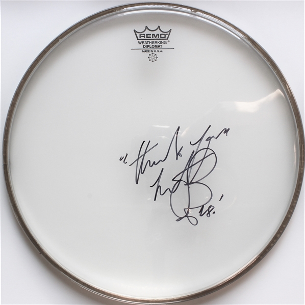 The Rolling Stones: Charlie Watts Signed 13" REMO Drumhead (Beckett/BAS)