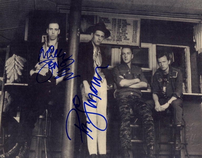 The Clash: Mick Jones & Paul Simonon Signed 11" x 14" Photograph (Beckett/BAS)