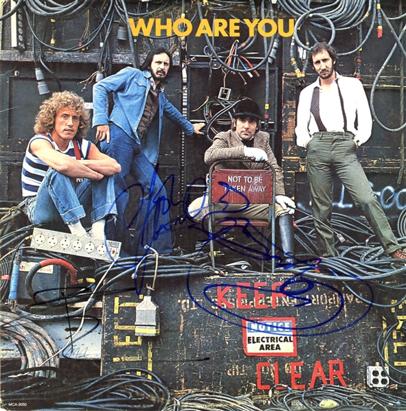 The Who Group Signed Record Album - "Who Are You?" (Beckett/BAS)