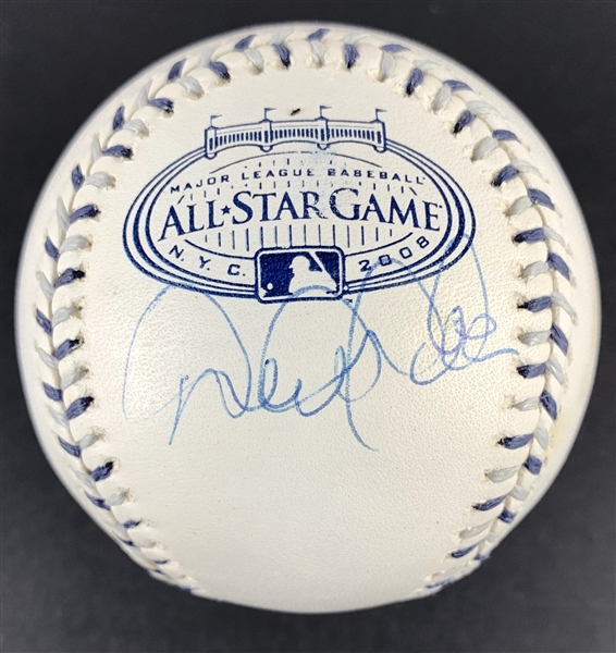 Derek Jeter Signed Official OML 2008 All-Star Game Baseball (Steiner & MLB Holos)