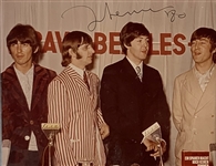 The Beatles: John Lennon RARE Double Signed Color 8" x 10" Photo with The Beatles :: Dated 1980 (Caiazzo LOA)