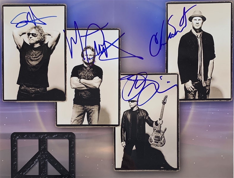 Chickenfoot Group Signed 11" x 14" Color Photo with Hagar, Anthony, Smith & Satriani (JSA & Epperson/REAL)
