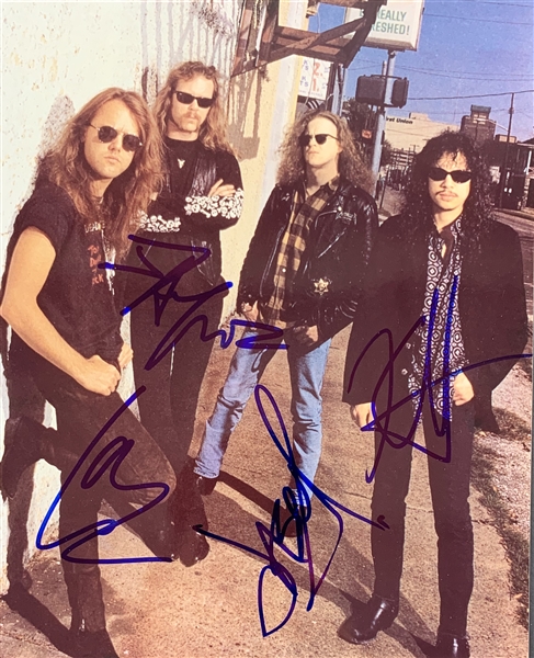 Metallica Group Signed 8" x 10" Color Photograph (JSA & Epperson/REAL)