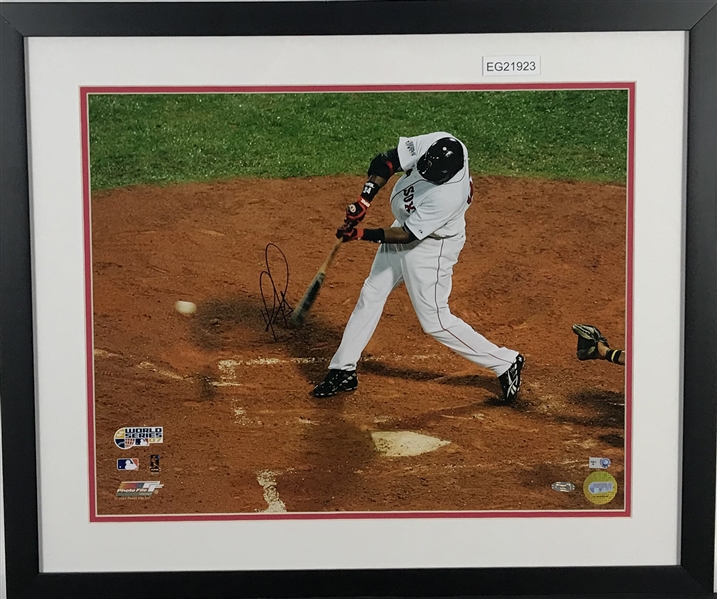 David Ortiz Signed 16" x 20" Color Photograph (Steiner & MLB)