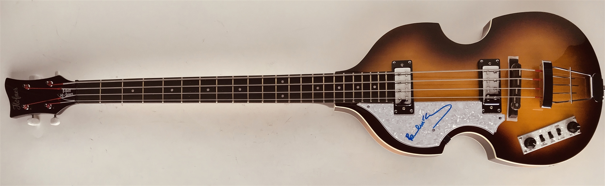  The Beatles: Paul McCartney Superbly Signed Left-Handed Hofner Bass Guitar - The Iconic Beatle Bass! (Caiazzo LOA)