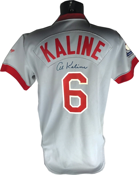 Al Kaline Signed & Game Used 1983 Old Timers Day Jersey (Miedema)