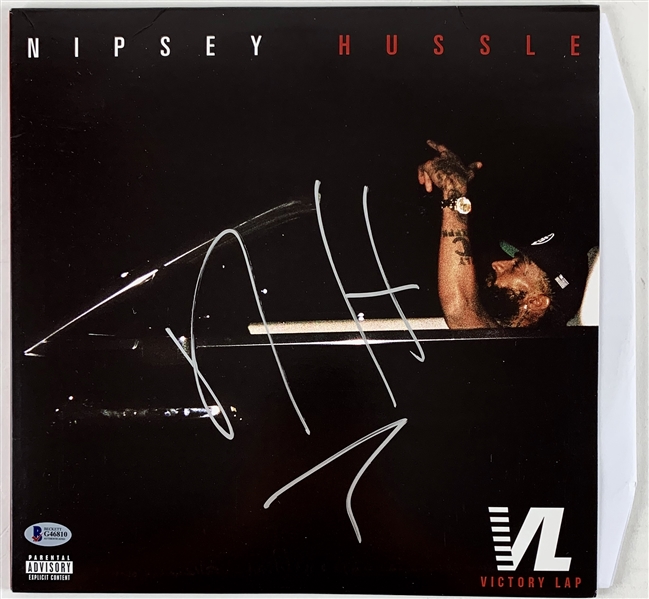 Nipsey Hussle RARE Signed "Victory Lap" Record Album (Beckett/BAS)
