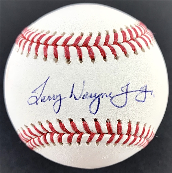 Chipper Jones Signed OML Baseball with RARE Full "Larry Wayne Jones Jr." Autograph (PSA/DNA & JSA)