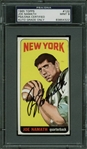Joe Namath Ultra-Rare Signed 1965 Topps Rookie Card - PSA/DNA Graded MINT 9!