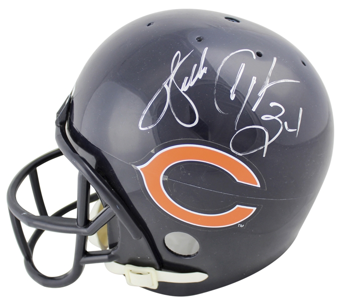 Walter Payton Signed 3/4 Sized Chicago Bears Helmet (BAS/Beckett)
