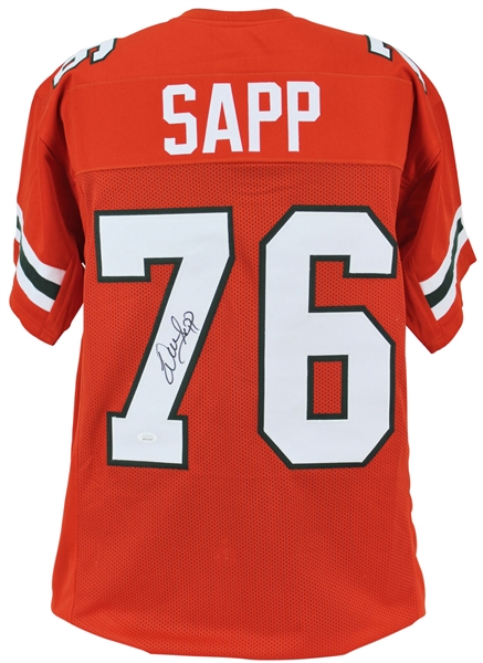 Warren Sapp Signed University of Miami Jersey (JSA)