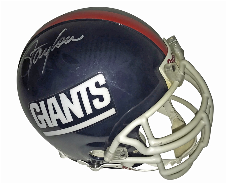 Lawrence Taylor Signed PROLINE Giants Personal Style Helmet (Steiner Sports)