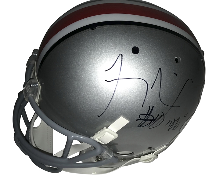 Troy Smith Signed Ohio State Full Size Helmet (PSA/DNA)