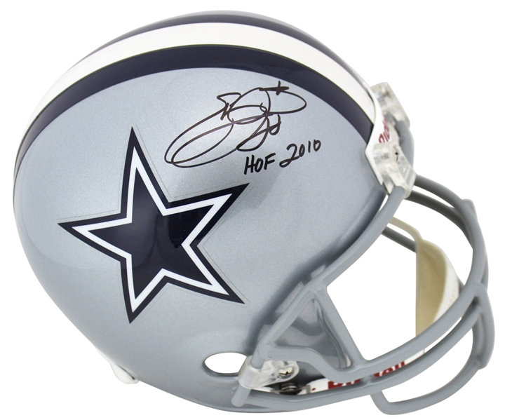 Emmitt Smith Signed "HOF 2010" Full-Sized Replica Cowboys Helmet (PSA/DNA)