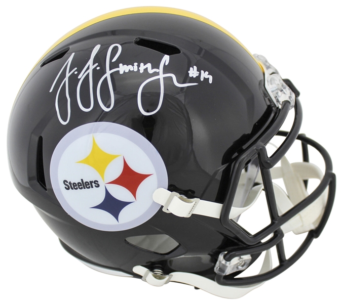 JuJu Smith-Schuster Signed Speed-Style Pittsburgh Steelers Helmet (Beckett/BAS)