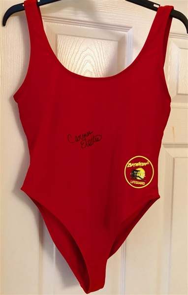 Carmen Electra Signed Baywatch Style Swimsuit (Beckett/BAS)